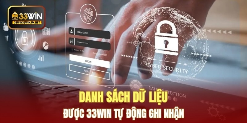 Danh sách dữ liệu được 33WIN tự động ghi nhận