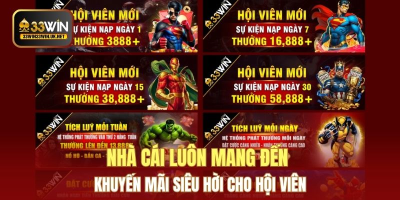 Nhà cái luôn mang đến khuyến mãi siêu hời cho hội viên